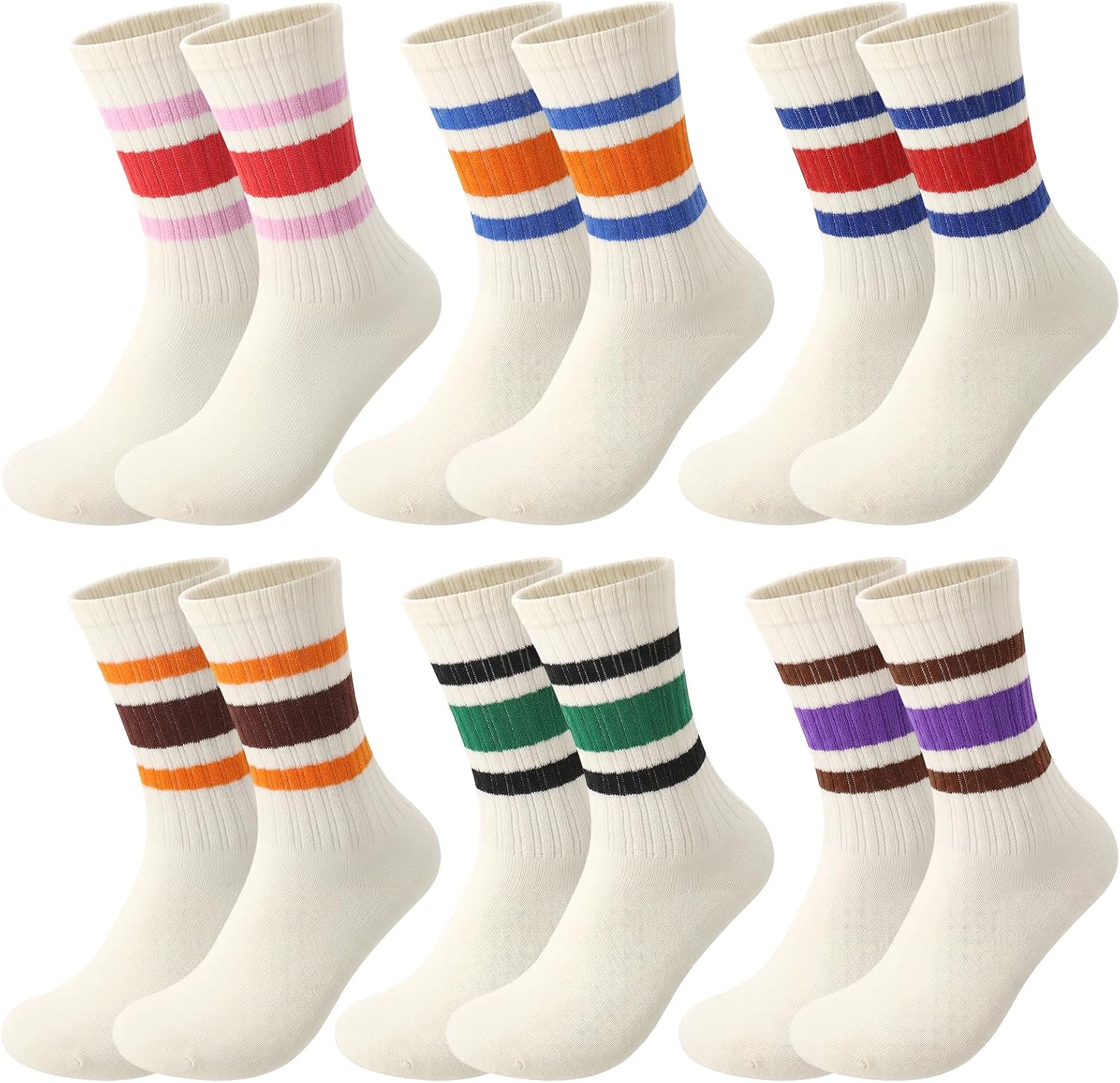 Sportsocken — EU 35, für Damen, halbhoch, atmungsaktiv, aus Baumwolle