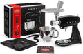 Smeg Planetenmixer SMF23BLEU BBQ Edition mit Fleischwolf und Rezeptbuch, Schwarz