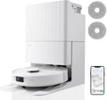 Roborock Qrevo Pro Saugroboter mit Wischfunktion, 7000Pa, Hebemopp, FlexiArm™ zur Kantenreinigung, 60°C Heißwassermoppwäsche, inklusive 2 zusätzlicher Mops, Weiß