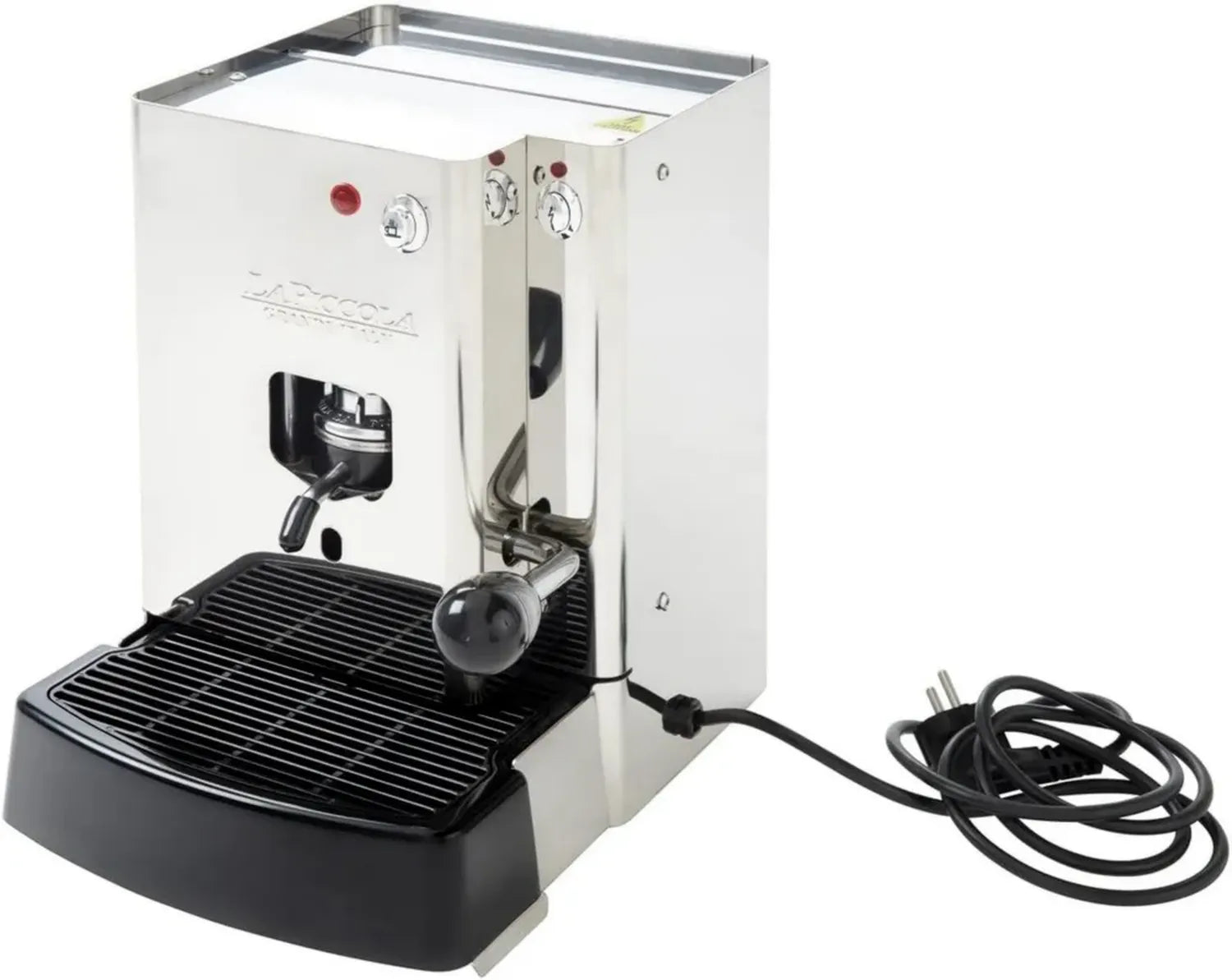 La Piccola Sara Classic Espressomaschine aus Edelstahl für ESE Pads, umweltfreundlich und effizient, passend für 44mm Standard-Pads