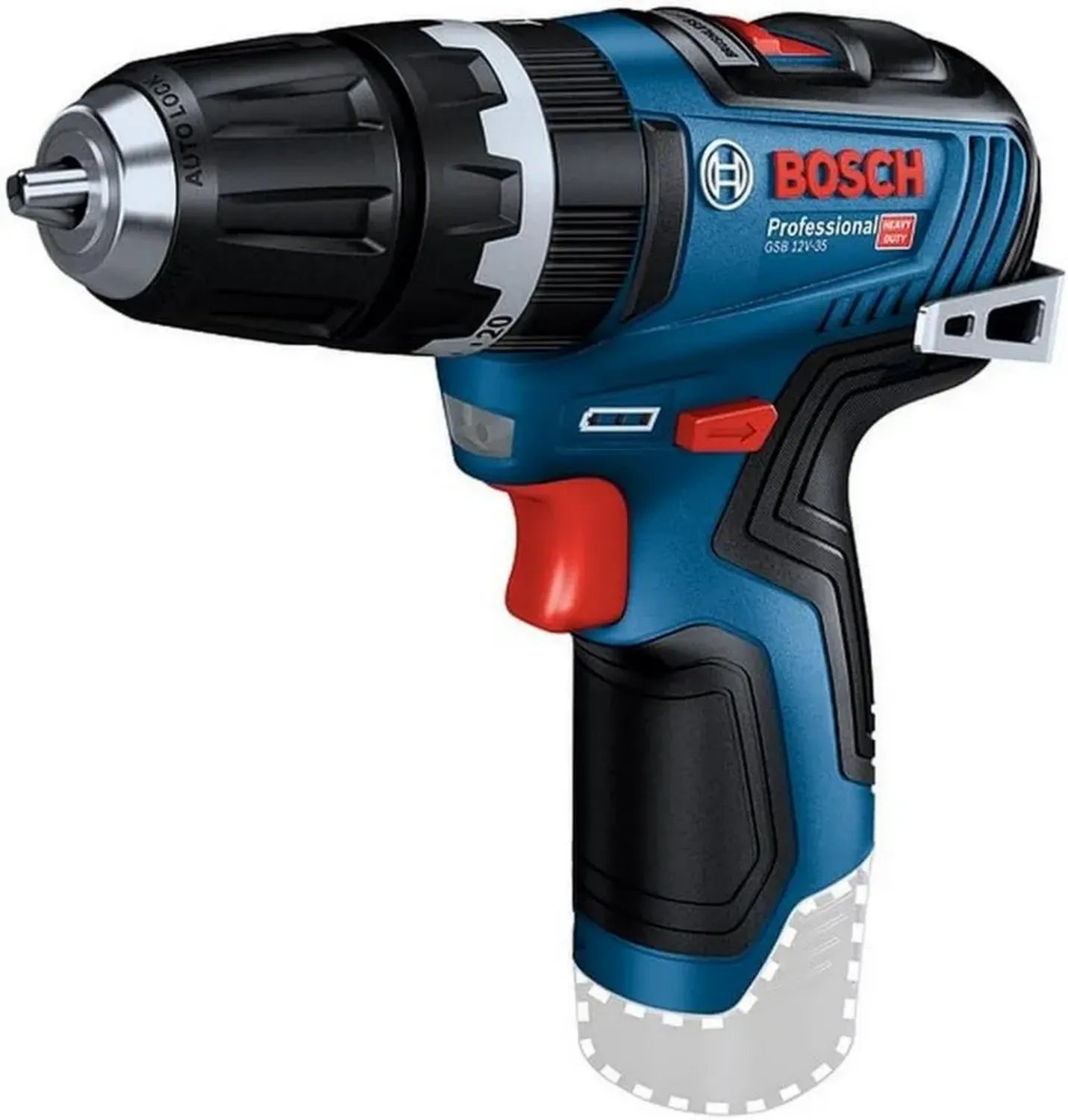 Bosch 12V Akku-Schlagbohrschrauber GSB 12V-35, Drehmoment 35 Nm, ohne Akku