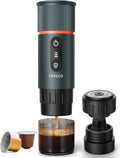 Kabellose tragbare Kaffeemaschine für Reisen - Schneller Espresso im Auto - 40 ml in 3 Minuten erhitzen - Outdoor-Kaffeeerlebnis mit NS Kapseln - Blau