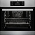 AEG Einbau-Backofen Serie 6000, Heißluft, Dampf-Reinigung, Grill, Edelstahl, Energieklasse A