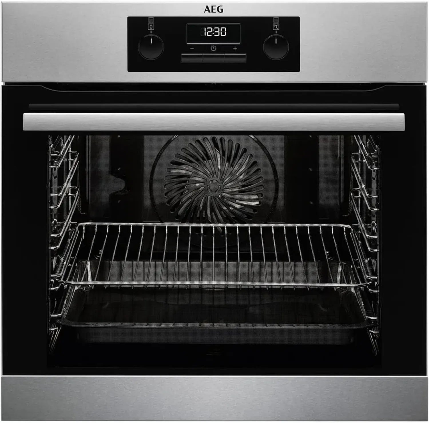AEG Einbau-Backofen Serie 6000, Heißluft, Dampf-Reinigung, Grill, Edelstahl, Energieklasse A