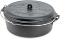 Petromax Gusseisen Feuertopf 5,5L - Vielseitiger Kochtopf für Induktion, Gas, Backofen und Lagerfeuer
