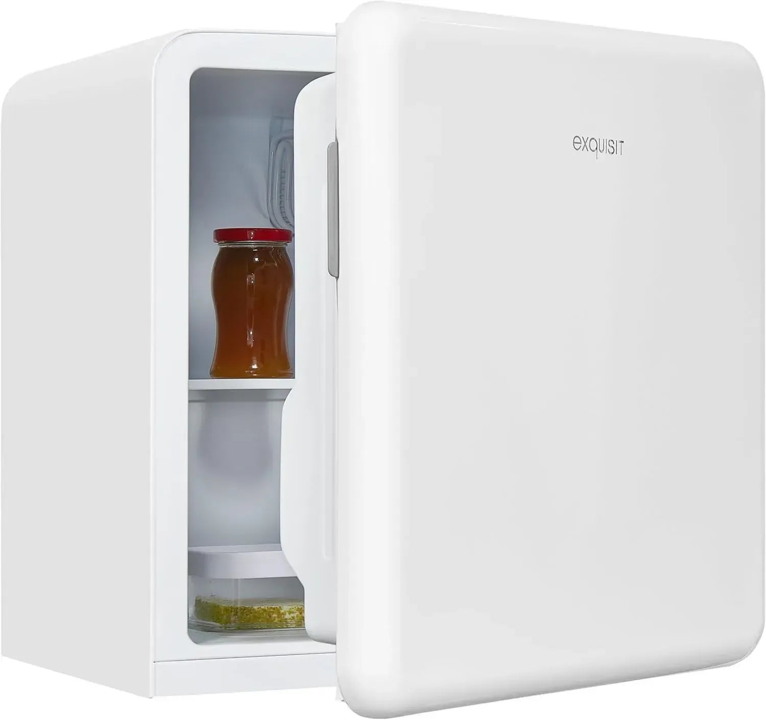 Exquisit Retro Mini-Kühlschrank 47L Weiß | Hotel & Büro | Energieeffizient