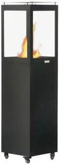 Terrassen-Pelletheizung ohne Gas, effizient und kompakt, 35x35x139 cm