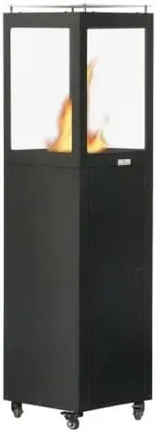 Terrassen-Pelletheizung ohne Gas, effizient und kompakt, 35x35x139 cm