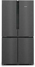 Siemens KF96NAXEA iQ500 Multi-Door-Kühlschrank, 183x91 cm, 405L Kühl- & 200L Gefrierbereich, hyperFresh & noFrost, superCooling, gebürsteter Schwarzedelstahl