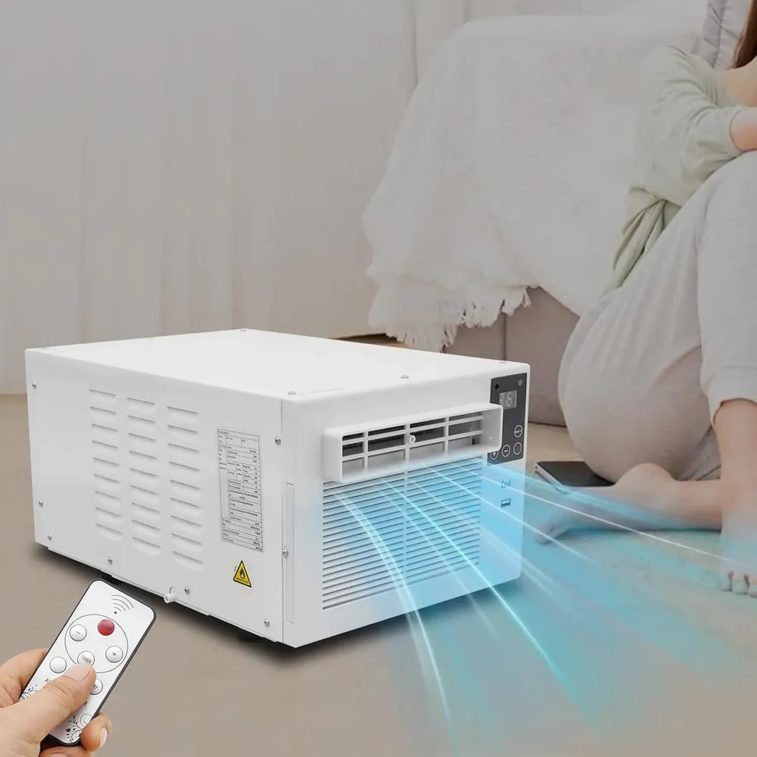 Tragbare Mini-Klimaanlage mit Fensterfunktion, Persönlicher Luftkühler