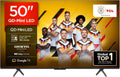 TCL 50 Zoll QLED Mini LED Fernseher mit 4K HDR, Dolby Vision & Atmos, 144Hz, Google TV