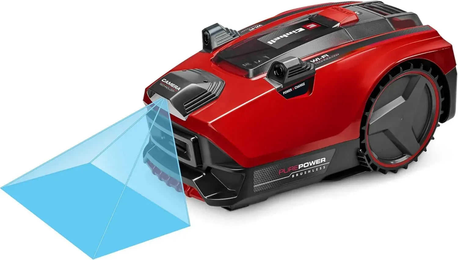 Einhell Rasenmähroboter mit Kamera, Power X-Change 18 V, für bis zu 600 m², WiFi-fähig, Brushless-Motor, geeignet für Steigungen bis 25 %, inkl. 4,0 Ah Akku