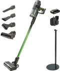 Greenworks 24V Kabelloser Staubsauger mit Tierhaaraufsatz, 3 Saugstufen, Hepa-Filter, 45 Min Akkulaufzeit und Ladestation