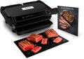 Tefal OptiGrill Elite XL Elektrogrill mit automatischer Anpassung, 16 Programme, digitales Display, abnehmbare Platten, schwarz