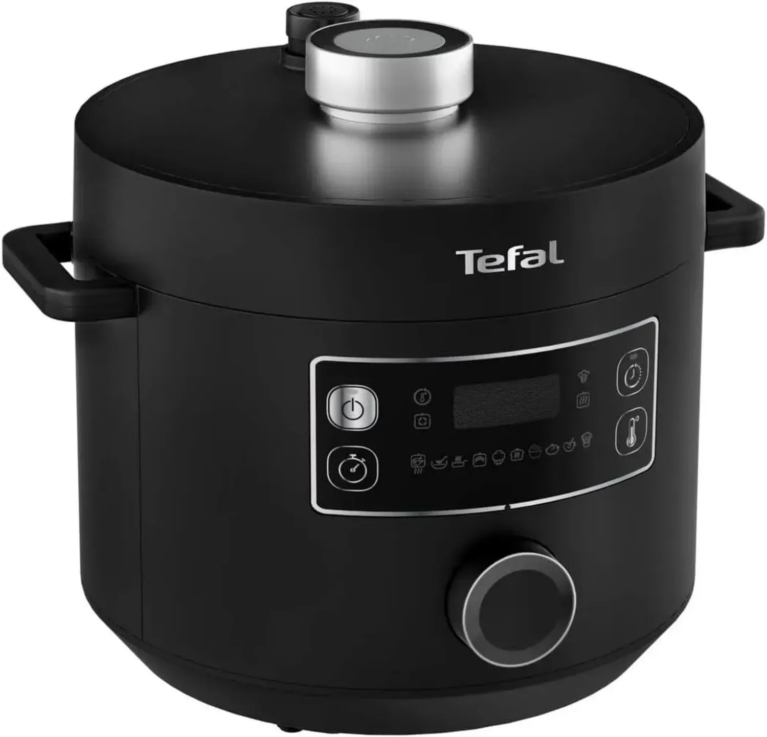 Tefal Turbo Cuisine Multikocher 4,8L, 10 Programme für vielseitiges Kochen, Inklusive Dampfgarer, Anbraten, Sous-vide, Reiszubereitung, Verzögerte Start- und Warmhaltefunktion, Antihaftbeschichtung, Schwarz