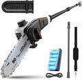 Litheli U20 Akku-Hochentaster 20V, 20 cm Klinge, Teleskopsäge mit 10000 mAh, 8 m/s Geschwindigkeit für Äste