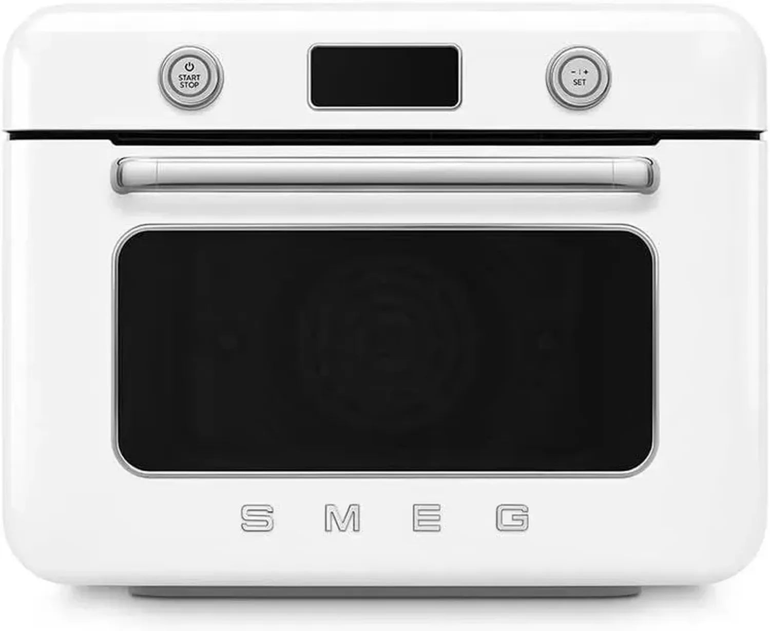 Smeg Kombidampfbackofen, 10 Programme, 33 Rezepte, Abnehmbarer Wassertank, Entkalkung, 1800W, Weiß