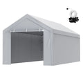 VEVOR Wasserdichtes Autozelt 3 x 6 m mit UV-Schutz, Leichte Montage, Weiß