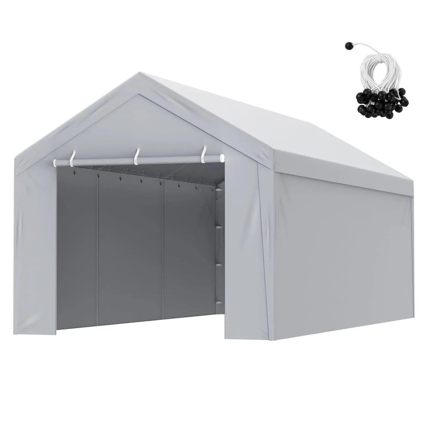 VEVOR Wasserdichtes Autozelt 3 x 6 m mit UV-Schutz, Leichte Montage, Weiß
