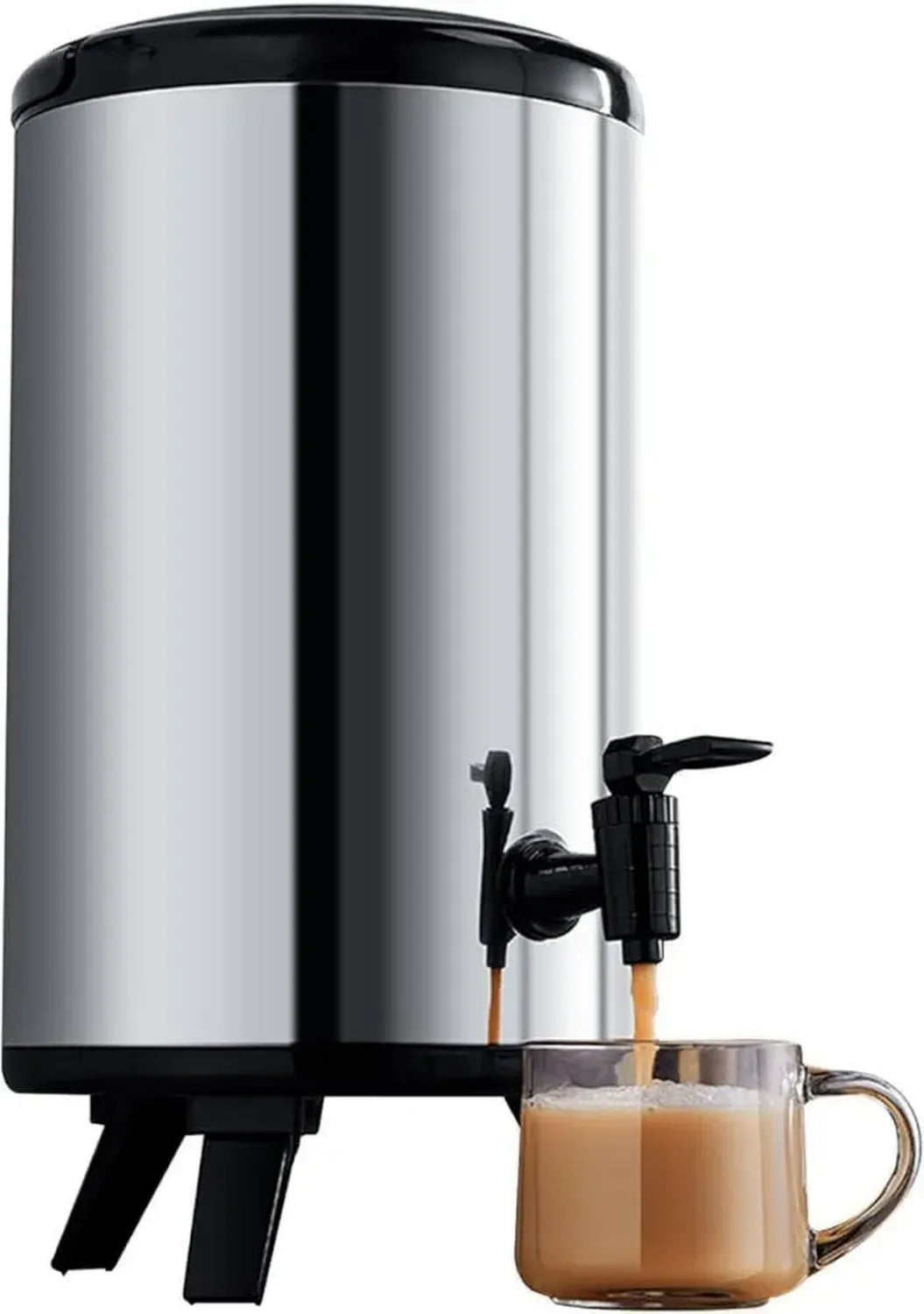 10L Edelstahl Getränkespender mit Auslauf – Vielseitiger Dispenser für heiße und kalte Getränke – Perfekt für Gastronomie und Catering