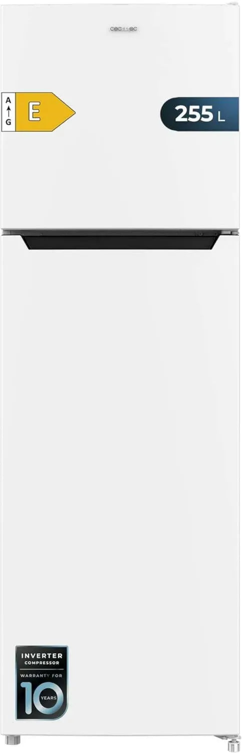 Cecotec Kühl-Gefrierkombination 250L, No Frost, Inverter Plus, Schwarz, Wasserspender, 180x55cm, Energieklasse D