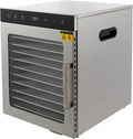 Elektrischer Dörrautomat 800W 10 Ebenen Edelstahl mit LED-Anzeige für Obst, Fleisch und Blumen