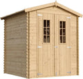 Gartenhaus aus Holz mit Boden 196x186x218 cm - Geräteschuppen für Fahrräder - TIMBELA M320-Serie