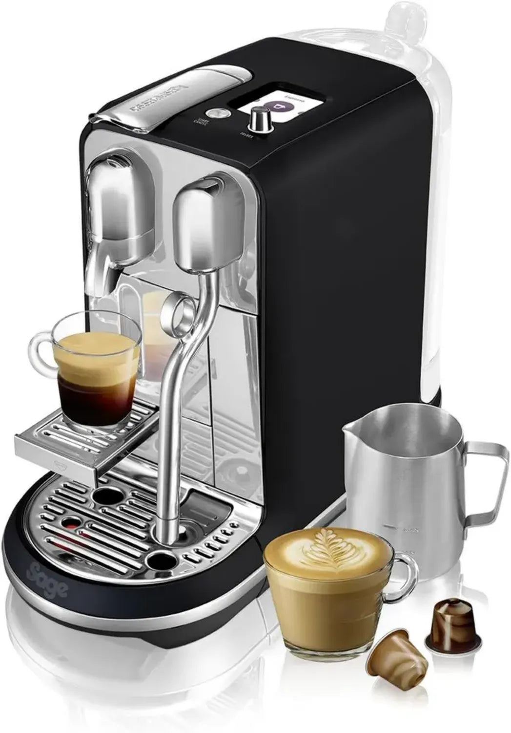 Sage Nespresso Creatista Plus Kapselmaschine, Matt Schwarz