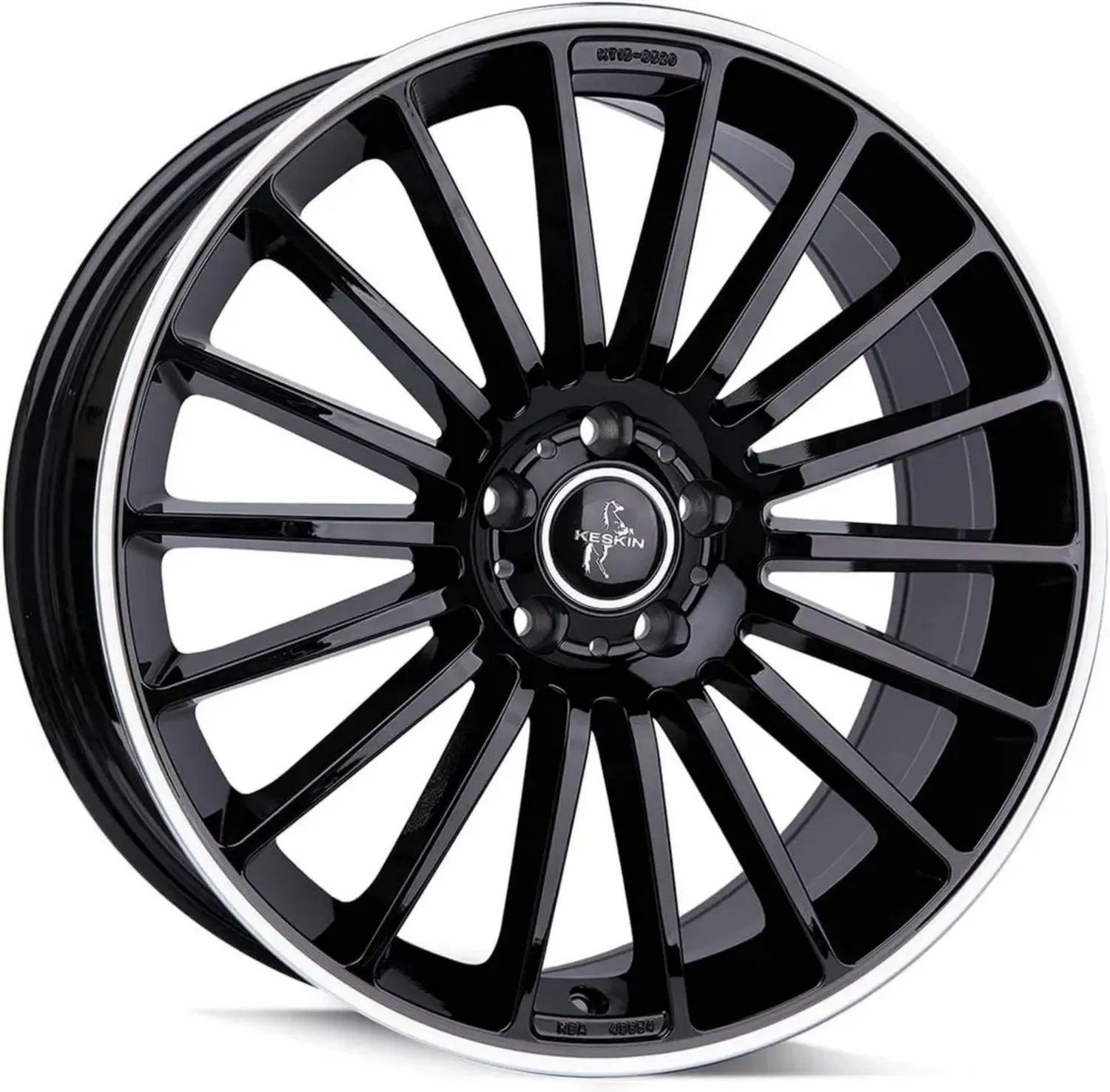 KESKIN KT15 Alufelgen Schwarz Glanz 8,5x19 ET45 5x112 Nabenloch 66,6 mm