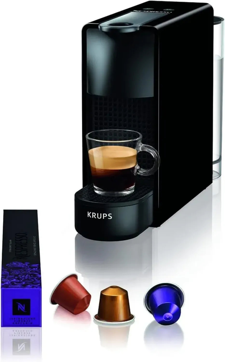 Krups Nespresso Essenza Mini Kapselmaschine, Schwarz, Kompakt und Effizient