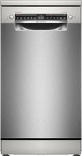 Bosch SPS4HMI49E Serie 4 Geschirrspüler 45 cm, Besteckschublade, Extra Trocknen, DuoPower Reinigung, AquaStop, Home Connect, Edelstahl, AntiFingerprint