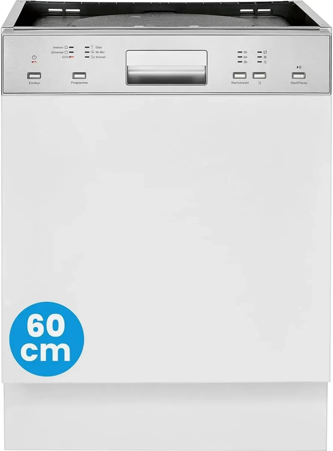 Bomann 60 cm Teilintegrierter Geschirrspüler, leise mit automatischer Türöffnung, Aquastop, 6 Programme, 40-65°C - Modell GSPE 7423 TI