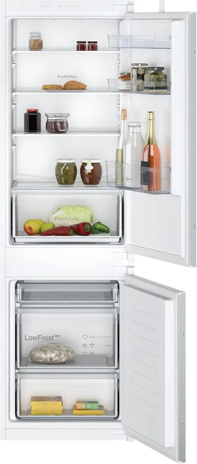 NEFF N 30 Einbau-Kühl-Gefrier-Kombination 177cm, FreshSafe, Geräuscharm 39dB, Schleppscharnier
