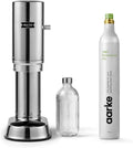 Aarke Edelstahl Wassersprudler Pro mit CO2-Zylinder, modernes Design für Sprudelwasser