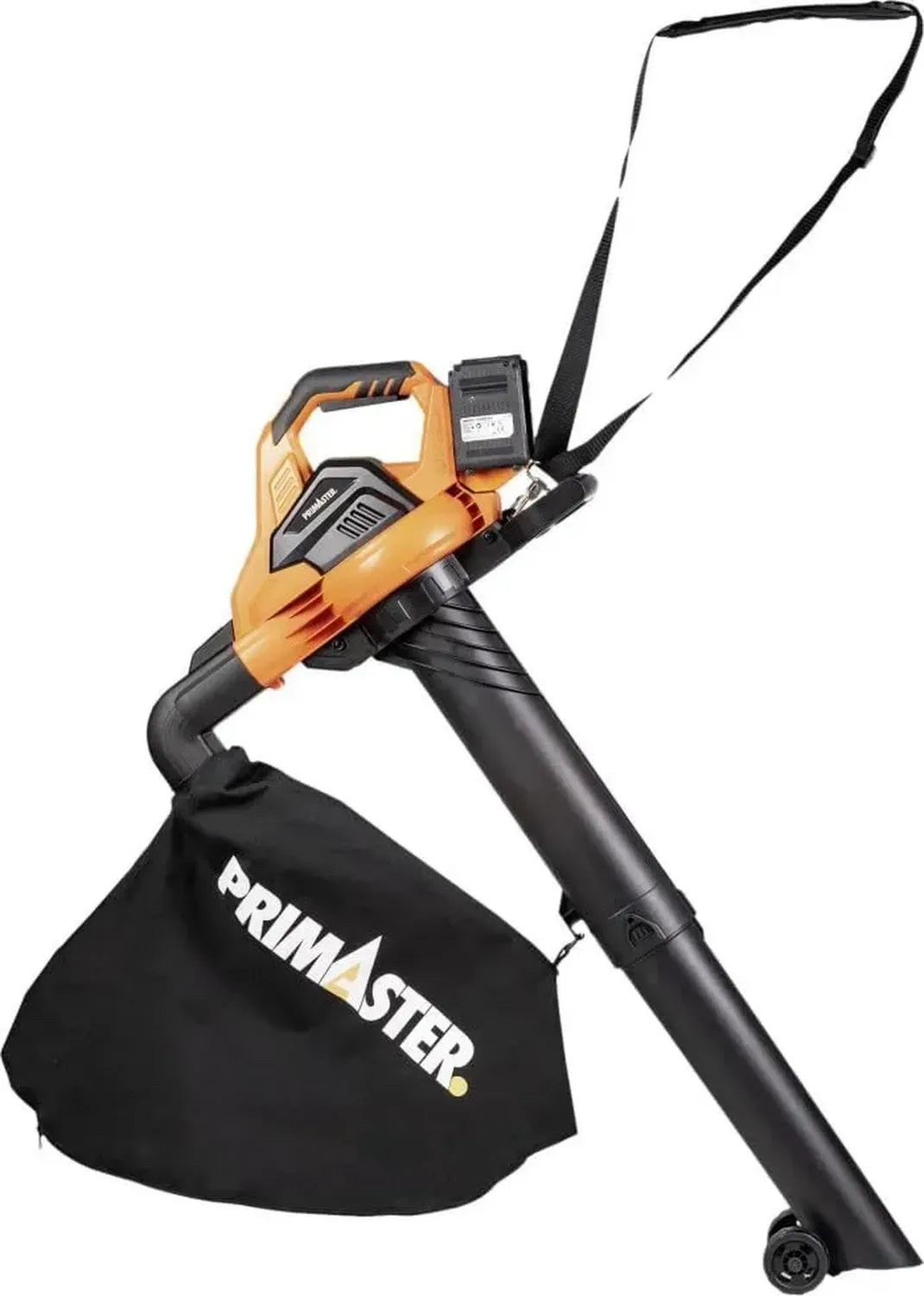 Primaster Akku-Laubsauger mit 235 km/h und 35L Fangsack