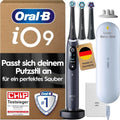 Oral-B iO Series 9 Elektrische Zahnbürste mit 3 Bürstenköpfen und 7 Pflege-Modi, Testsieger, Schwarz