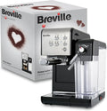 Breville Prima Latte II: Espressomaschine mit 15-Bar-Pumpe und Milchaufschäumer, Silber