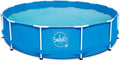 Hochwertiger Metallrahmen-Pool 305 x 76 cm Blau, 4500L Kapazität, Garten-Aufstellpool