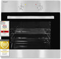 Hocheffizienter Einbaubackofen 62 l, Energieklasse A, 2200 W, vielseitige Heizfunktionen, Temperatur 50-250°C