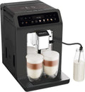 KRUPS Kaffeevollautomat Evidence One, One-Touch System, 12 Getränkespezialitäten, Dual-Tassen-Modus, Farbdisplay, Schwarz, TÜV-geprüft