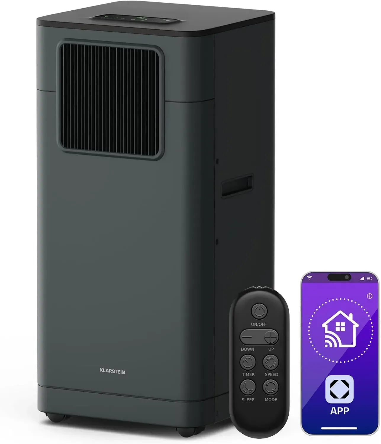 Klarstein Klimaanlage Breeze Box 9K – 3-in-1 mit WLAN & Sprachsteuerung, 9000 BTU für Räume bis 32 m²
