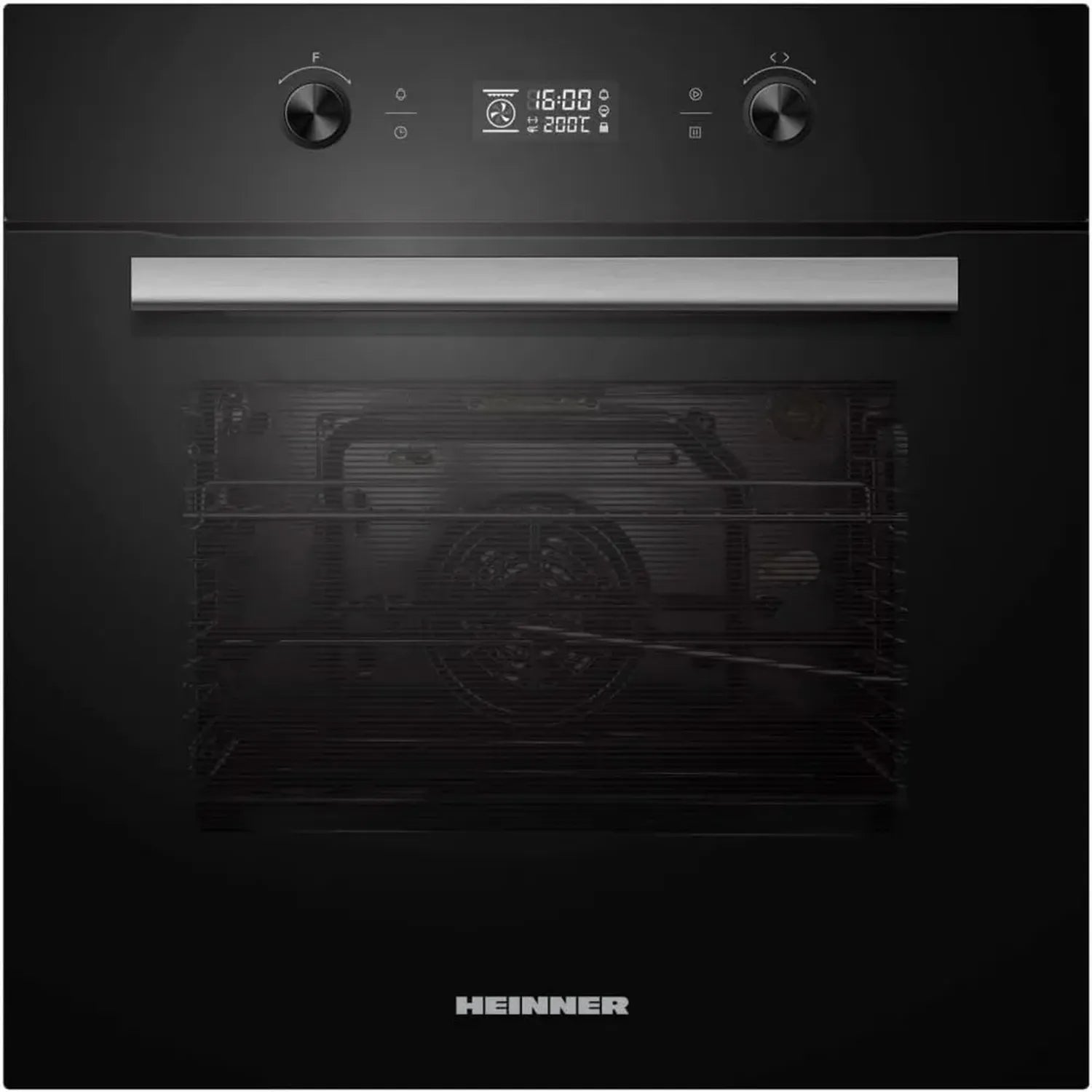 Einbau-Backofen 70L, 9 Funktionen, Grill, Umluft, A+ Effizienz, Schwarzglas, Touch