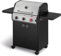 Enders Chicago Next 3 R Turbo Gasgrill, 3 Edelstahlbrenner, doppelwandige Haube, klappbare Seitenablagen, Thermometer integriert, 10,6 kW, 800°C Turbo Zone