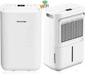 Alpha Serie WiFi Luftentfeuchter 13L/Tag für 20-50m² Räume, ideal für Keller, Wohnung und Garage, Weiß