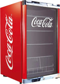 CUBES Coca Cola Kühlschrank 115L | Großer Getränkekühlschrank mit Glastür, ideal für Partys & Gewerbe | Energieeffizient, 84,5 cm hoch, 104 kWh/Jahr - Flaschenkühler