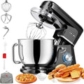 Cheflee Küchenmaschine 2000W, Geräuscharme Teigknetmaschine 7,2L Edelstahlschüssel, 6 Geschwindigkeiten, Knethaken & Schneebesen mit Spritzschutz