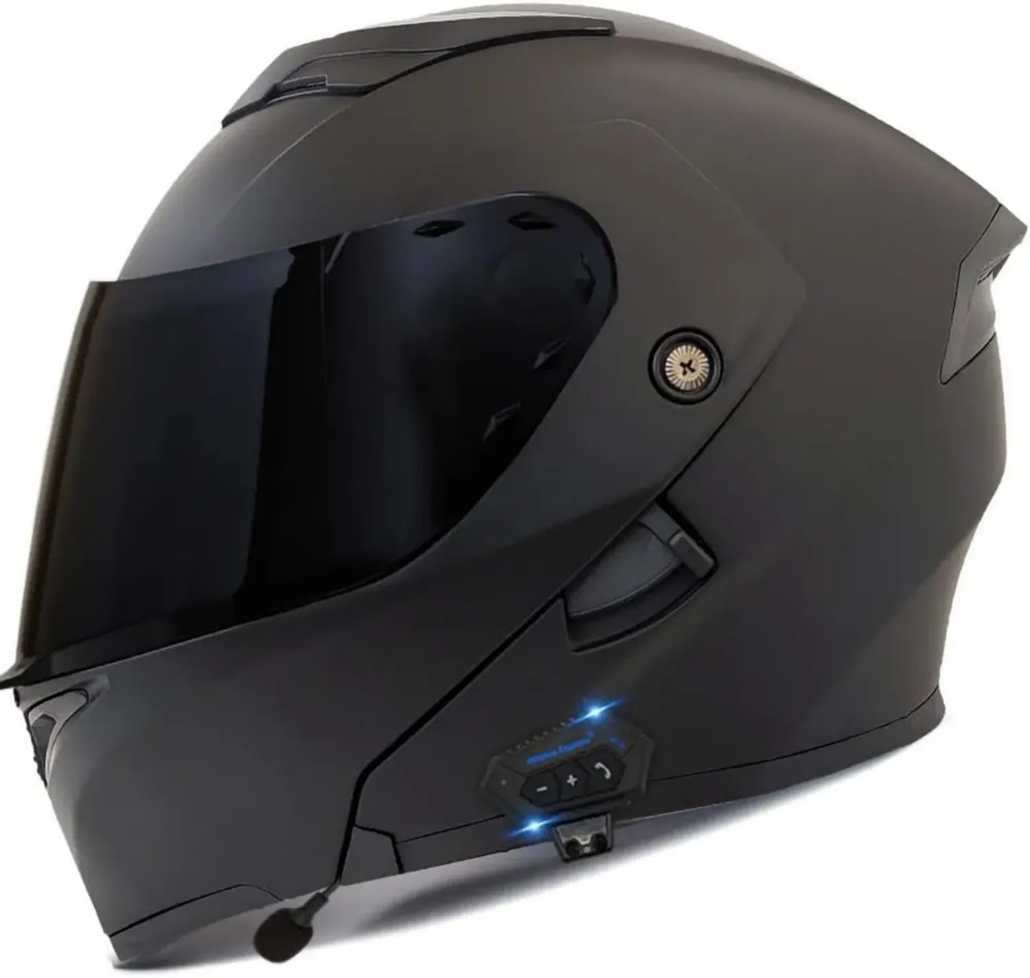 Modularer Bluetooth-Motorradhelm mit Doppelvisier und ECE-Zulassung, Klapphelm für Herren und Damen, S-XXL