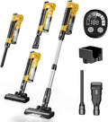 Kabelloser Staubsauger 60000Pa 70Min, kompatibel mit Dewalt Akku, mit Smart-Display und Wandhalterung