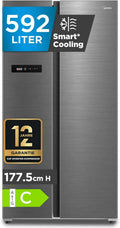 Midea Side-by-Side Kühlschrank 592L, No-Frost, WiFi, Inverter, Multi-Air-Flow