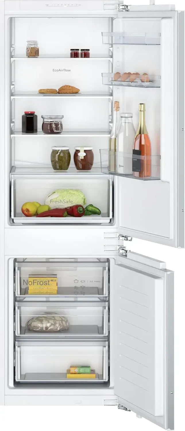 NEFF KI7861FE0 Kühl-Gefrierkombination, 260L Gesamtinhalt, FreshSafe, Flachscharnier, 39dB, 177,2x54,1cm